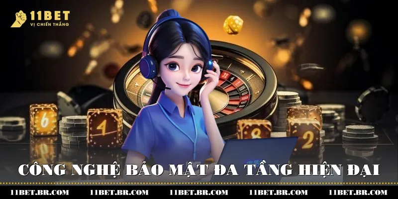 Chi Tiết Và Toàn Diện Về Chính Sách Bảo Mật Của Nhà Cái 11BET 2 Công nghệ bảo mật đa tầng - hiện đại